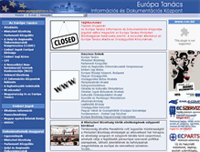 Tablet Screenshot of europatanacs.hu